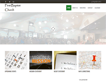 Tablet Screenshot of firstbaptistchurchbrainerd.com